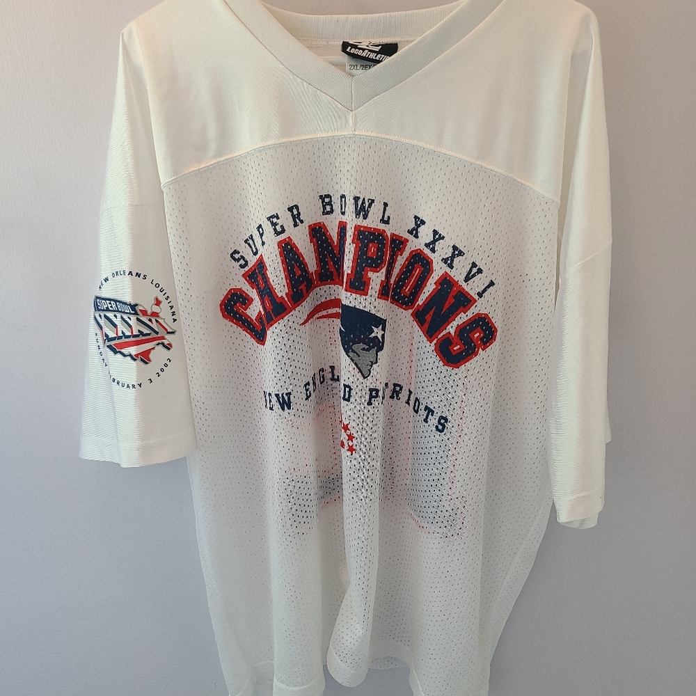 LogoAthletic New England Patriots Tom Brady Super Bowl XXXVI Champion Jersey 2XL